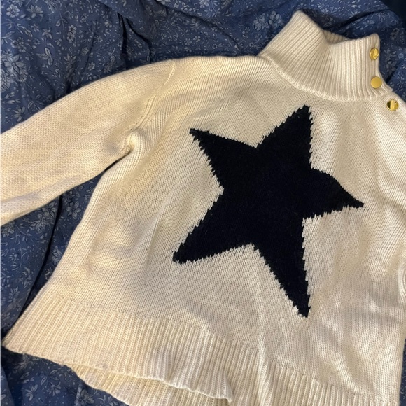 Kate Spade White Star Turtleneck Sweater - Picture 3 of 15
